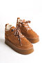 245 Veyora Ug |   Thick Sole Contrast Lacing and Inner Fur Detailed Winter Ug Boots