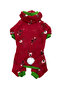 Cat Dog Christmas Thick Plush Jumpsuit (WITH STRAP) - 4