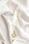 Star and Planet Model Stainless Steel Gold Yellow Women's Necklace - 4