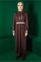 ELASTIC DRESS WITH WAIST AND CUFFS 43327