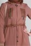 REMOVABLE HOODED ZIPPERED COAT 10734 - 4