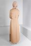 BELTED BUTTON DETAILED DRESS 43383 - 3