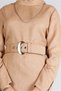 BELTED BUTTON DETAILED DRESS 43383 - 4