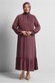 Panel Detail Large Size Dress 20541