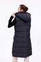 Double-Sided Hooded Long Puffer Vest Taba - 3