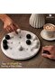 Marble Tic Tac Toe 10" Inches White and Black | Brain Teaser Game | Handcrafted Game | Stylish Decor - 7