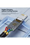 كابل Toocki USB Lightning أسود بطول 1 متر، سلك USB للشحن السريع لأجهزة iPhone وكابل بيانات الشحن - 4