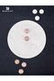 Marble Tic Tac Toe 10" Inches White and Marinara | Brain Teaser Game | Handcrafted | Stylish Decor - 6