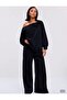 Kadın Omzu Düşük Oversize Basic Sweatshirt 0035 - 2