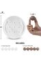 Marble Tic Tac Toe 10" Inches White and Oceanic | Brain Teaser Game | Handcrafted | Stylish Decor - 6