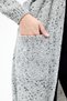 6800 Belted Cardigan with Pockets Gray - 6