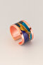 Women's Copper Bracelet Ring Set - Diana Model Special Edition Metal Box and Quartz Stone - 3