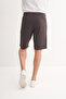 Slim Fit Narrow Leg Lycra Knitted Bermuda Shorts - 4