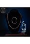 Onyx Lava Stone Courage Motivation and Focus Necklace Bracelet Set - 3