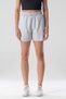 Loose Cut Dirty Edge Pocket Detail Women's Shorts with Elastic Waist - 4
