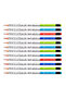 Caligraphy Patterned Round HB Pencil with Eraser - 12 Pieces