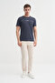 Crew Neck Slim Fit Cotton T-Shirt - 3
