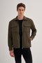 Regular Fit Suede Pocket Detailed Overshirt Shirt - 2