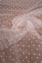 Flocked Dalya Organza Powder Color Fabric