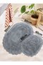Regnum Gray 2-Piece 100% Cotton Set Bath Mat - 2