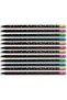 Party Eraser Round Black Body Wooden HB Pencil - 12 Pieces