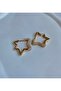 Women's Earrings Half Zircon Stone Bang Design Earrings