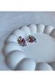 Women's Earrings Special Series Colorful Stone Half Flower Earrings