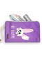 Purple Colored Rabbit Pencil Case Washable Cloth Pen Holder - 4