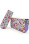 Purple Unicorn-Flamingo Kawai Organizer Kalemkutu Pencil Case Vegan Leather Three Compartment Pen Holder -Purple - 5