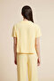 Solid Buttoned Half-Sleeve Top - 4