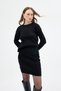 Black Crew Neck Knitwear Sweater Skirt Set 2294 - 3