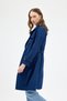 3033A Waist Tie Detail Trench Coat Navy - 7
