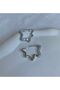 Women's Earrings Half Zircon Stone Bang Design Earrings - 2
