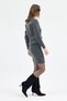 Anthracite Crew Neck Knitwear Sweater Skirt Set 2294 - 7