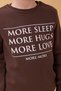 Unisex Children's Crew Neck Sweatshirt with Print Detail and Fleece Inside – Brown - 7
