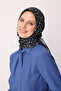 وشاح قطني بنمط أسود - 4