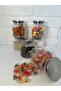 Set of 6 500 ml Vacuum Spice Jars with Metal Lids - Storage Container - Jar - Labeled - 8