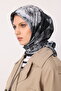 وشاح قطني بنمط فلورين أسود - 6