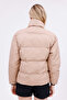 Women's Stone Padded Puffer Coat - High Collar, Water Resistant - Cold Proof - 8