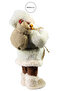Santa Claus in Fleece Beige 30 cm - 5
