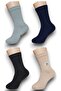 Women's Wool Socks Winter Colorful Socket Socks Set of 4 Lambswool Socks Without Box