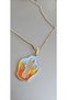 Stainless Steel Mineral Bohemian Cactus Necklace-Blue-Yellow-Red-Gold-Unstable Guaranteed - 2