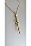 Stainless Steel Sword Necklace-Gold Stainless Guaranteed - 3