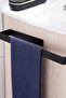 Hand Towel Holder, Black Towel Holder Self Adhesive Towel Rack For Bathroom, Paper Towel Holder - 6