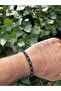 Varisit, Hematite Bracelet - Iden Black Blue Bracelet - Design Bracelet 4mm Adjustable - 3
