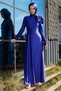 Accessory-Detailed Evening Dress 50420