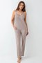 Women’s Clothing Modal 3-Piece Taupe Robe & Pajama Set L1.PC.9099.001 - 4