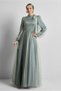 Silvery Tulle Evening Dress 50525 - 2