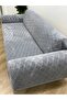 Extra Soft Welsoft Fleece Elastic 3-Seater Sofa Cover | Non-Slip, Stretchy and Washable Sofa Cover - 3