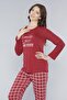 Long Sleeve Pajama Set Seasonal Viscose 790-26